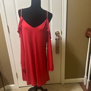 MICHAEL Michael Kors Red Ruffle Dress